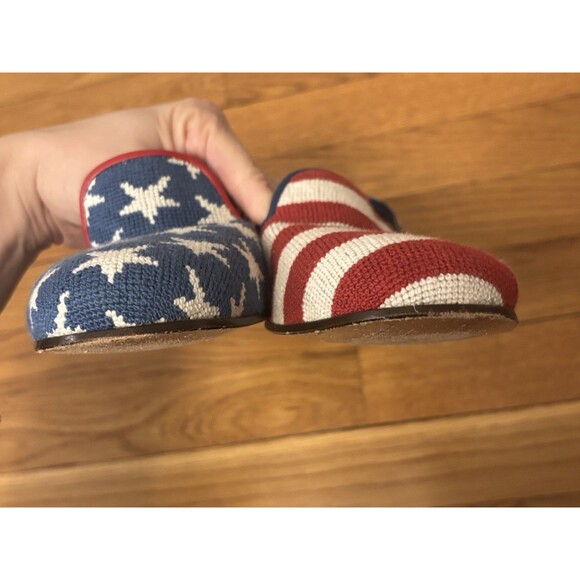 Vineyard Vines Stubbs & Wootton Flats Loafers Stars Stripes American Flag 8 - Picture 15 of 15